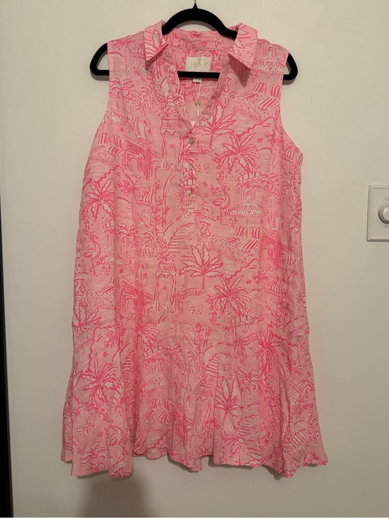 Lilly Pulitzer Dresses & Skirts - Lilly Pulitzer Pink Ellowyn Linen Dress NWT